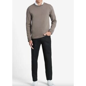 NWT Kenneth Cole Mens Performance Chino Pants Black Super Flex Waistband 36 X 32